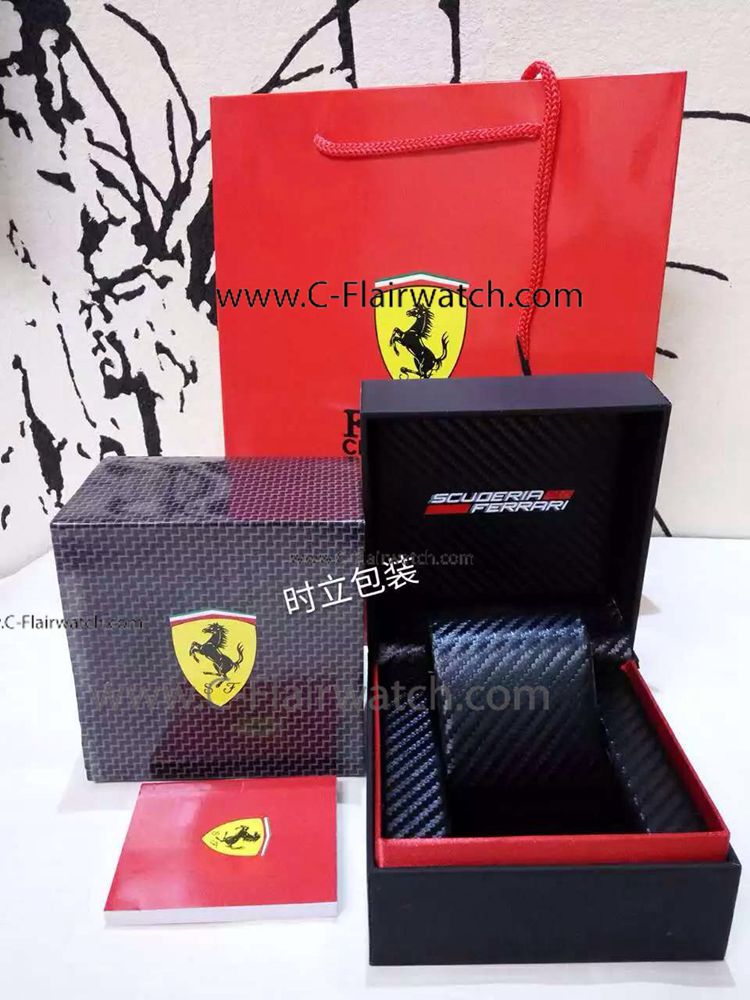 Ferrari Black wood watch box set - Replica Watch Box Sale